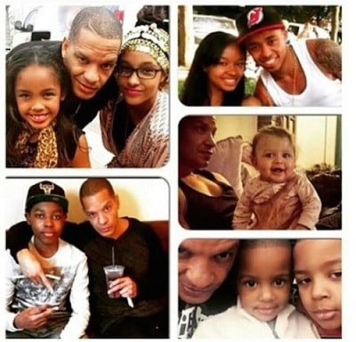 A picture of Peter Gunz and his children.